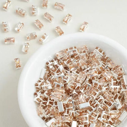 3*6mm rectangle diamond spacer $5/50pc