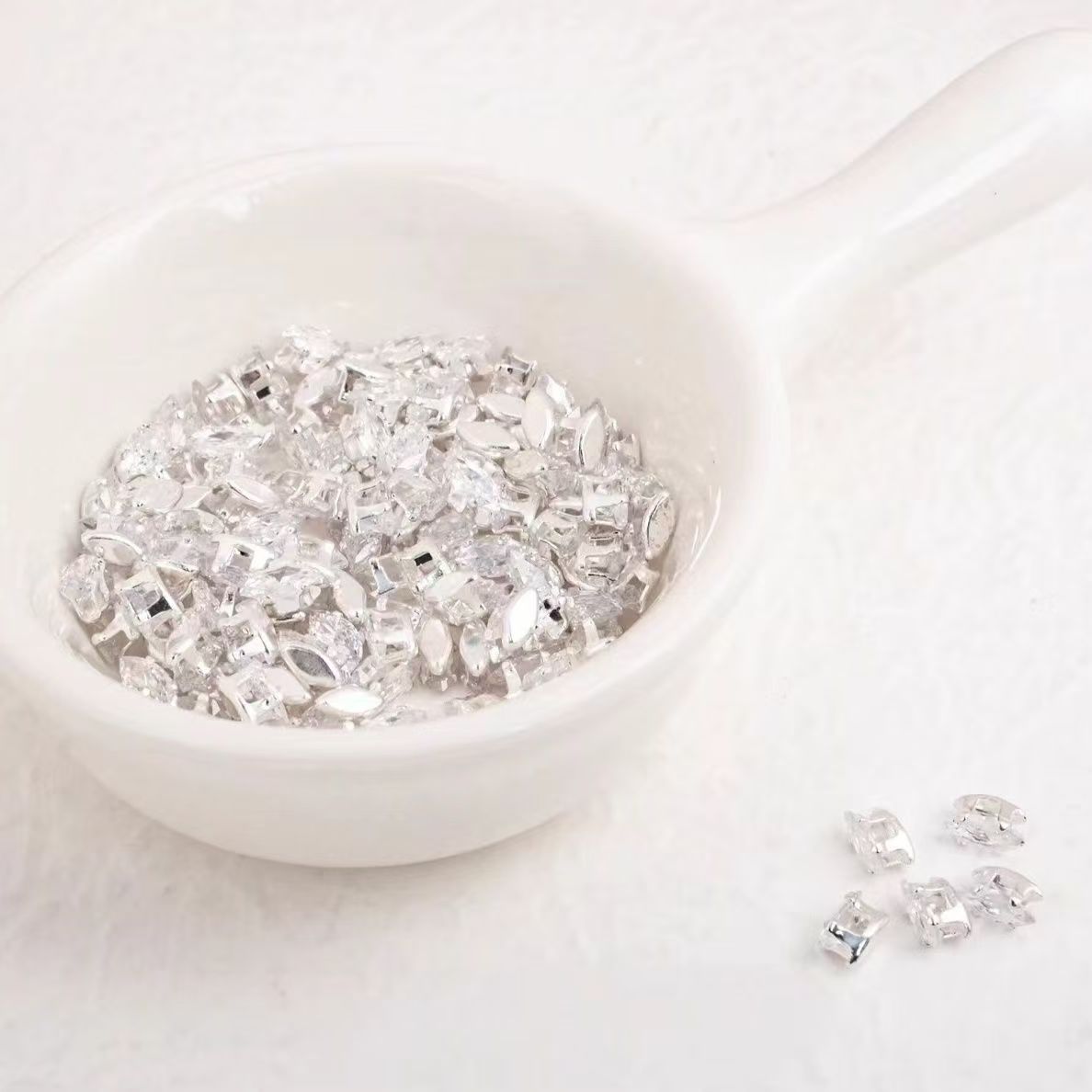 3*6mm eye shape diamond spacer $3/50pc