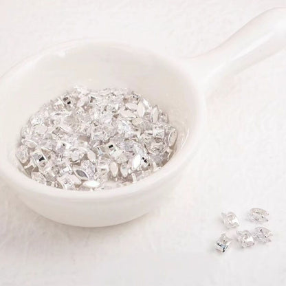3*6mm eye shape diamond spacer $3/50pc