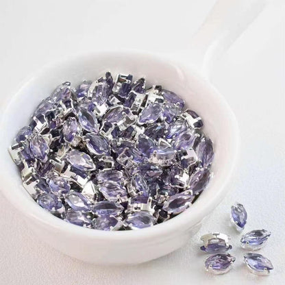 3*6mm eye shape diamond spacer $3/50pc