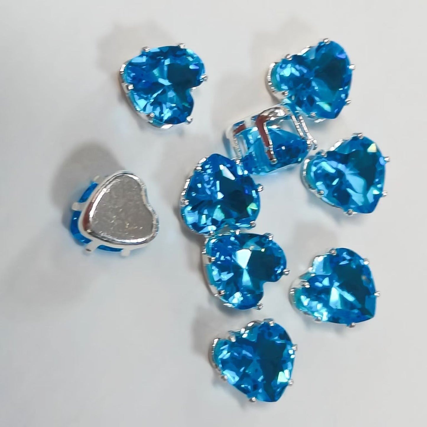 heart shape diamond spacer 6mm&8mm 20pc/bag