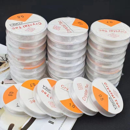 diy clear crystal string thread 10pc one roll