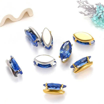 3*6mm eye shape diamond spacer $3/50pc