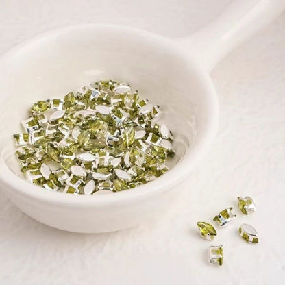 3*6mm eye shape diamond spacer $3/50pc