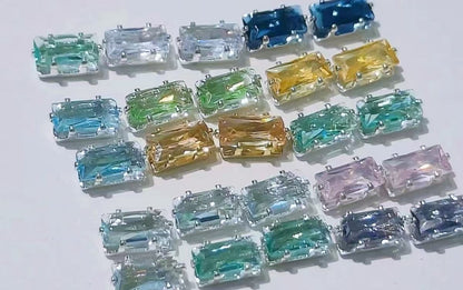3*6mm rectangle diamond spacer $5/50pc