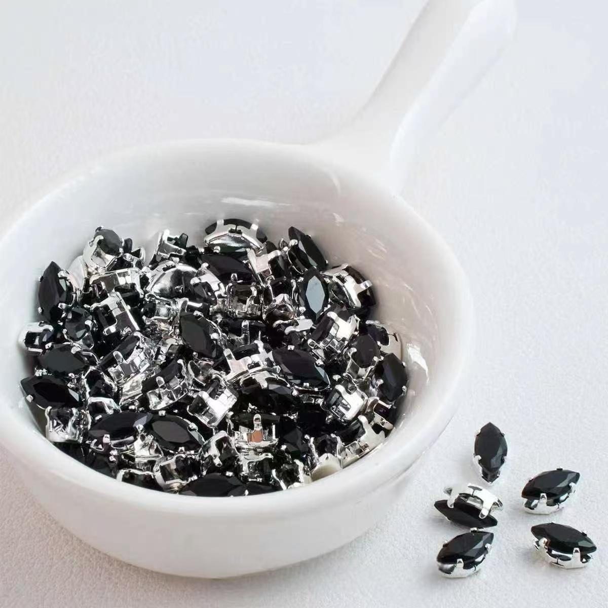 3*6mm eye shape diamond spacer $3/50pc