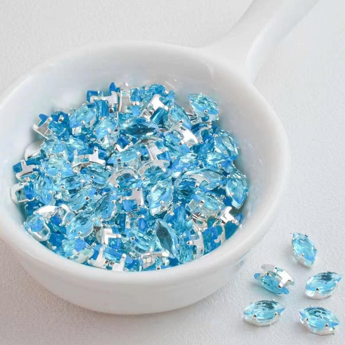 3*6mm eye shape diamond spacer $3/50pc