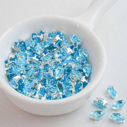 3*6mm eye shape diamond spacer $3/50pc