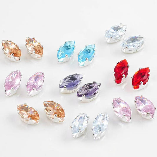 3*6mm eye shape diamond spacer $3/50pc