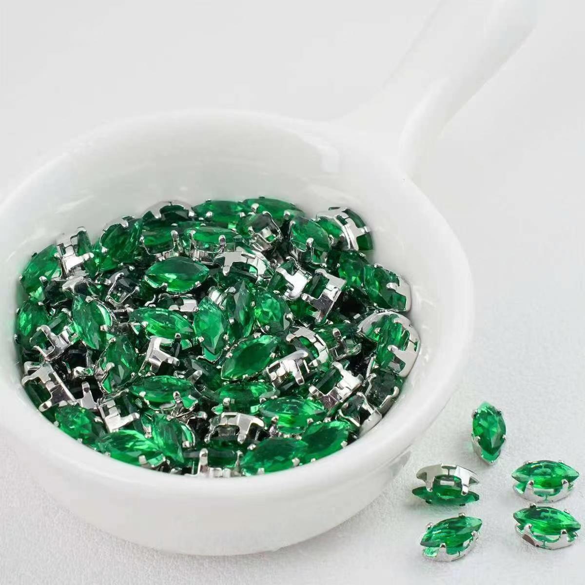 3*6mm eye shape diamond spacer $3/50pc