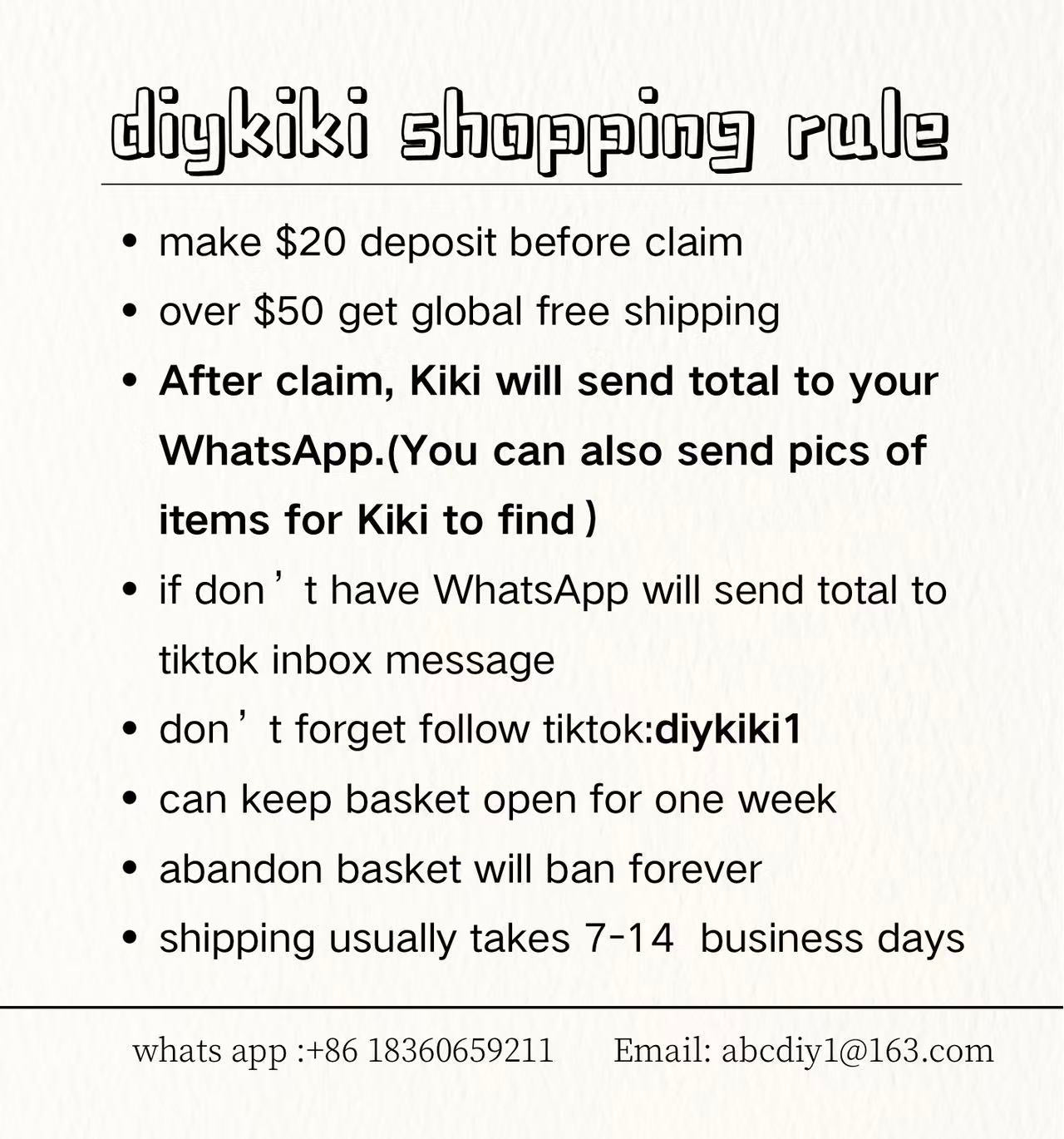 diykiki live claim checkout link